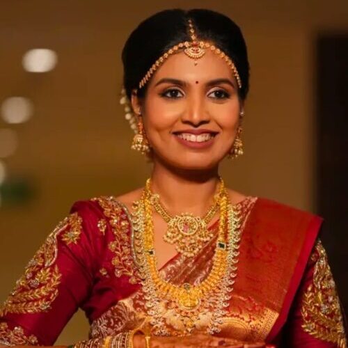 Soft natural bridal makeup for wedding ceremonies in Hyderabad