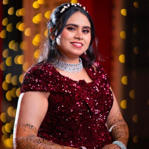 Party makeup with bold eyes and long-lasting finish