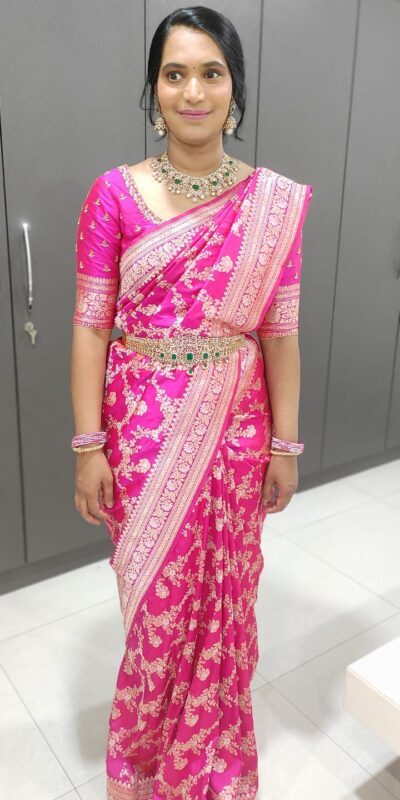 Professional saree draping for bridal and events