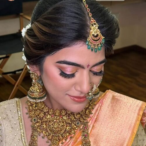 Traditional Pre--Wedding bride Makeup